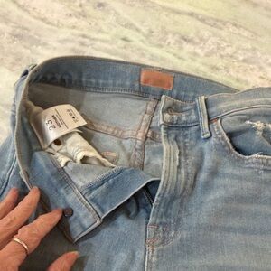 MOTHER Light Blue Boyfriend Jeans